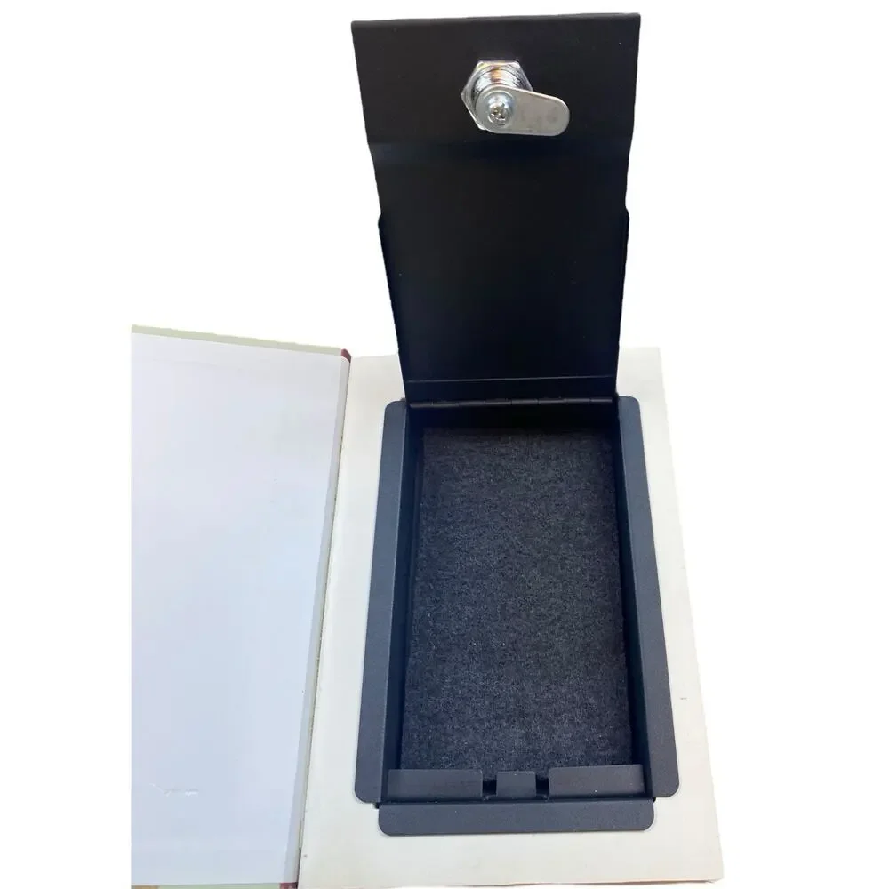 Diversion Book Safe Key Lock Secret Hidden Metal Lock Box Money Alice In Wonderl